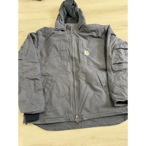 Carhartt Men's Loose Fit Dark Grey Insulated Jacket Model OJ2207-M Size XL
